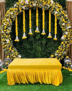 Manish Verma - Haldi decoration bright aur bohot refreshing lag raha tha. Yellow theme beautifully executed.