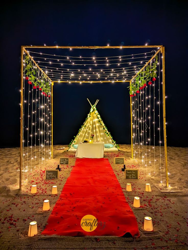 Pratik Tirpude - Humne surprise proposal ke liye décor book kiya tha. Setup bohot hi classy aur romantic tha. Candles, fairy lights aur red roses ka combination ekdum perfect. Photos bohot beautiful aayi. Truly loved the decoration!”